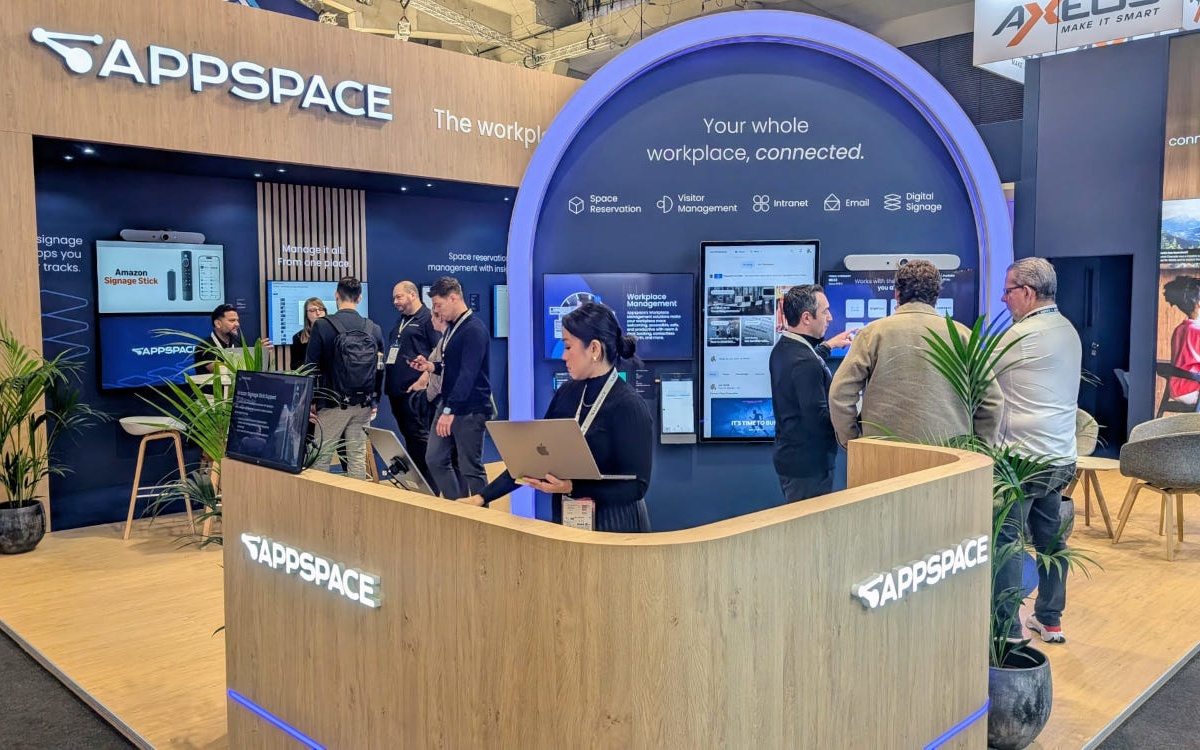 Appspace auf der ISE 2026 (Foto: Appspace)