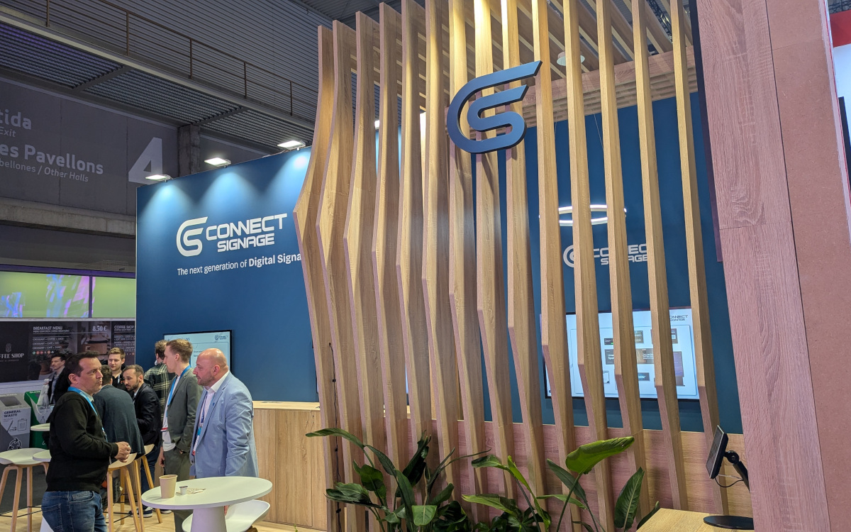 Connectsignage auf der ISE 2026 (Foto: invidis)