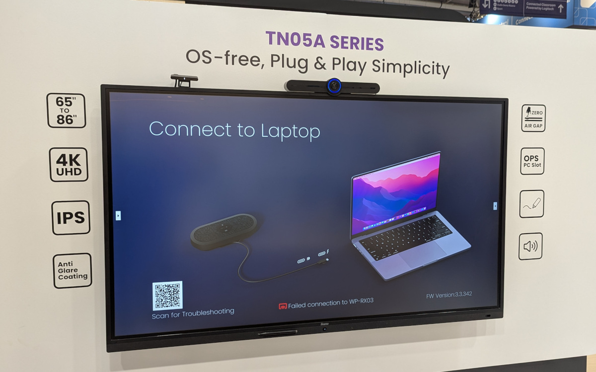 Die OS-freie TN05-Serieauf dem Iiyama-Stand (Foto: invidis)