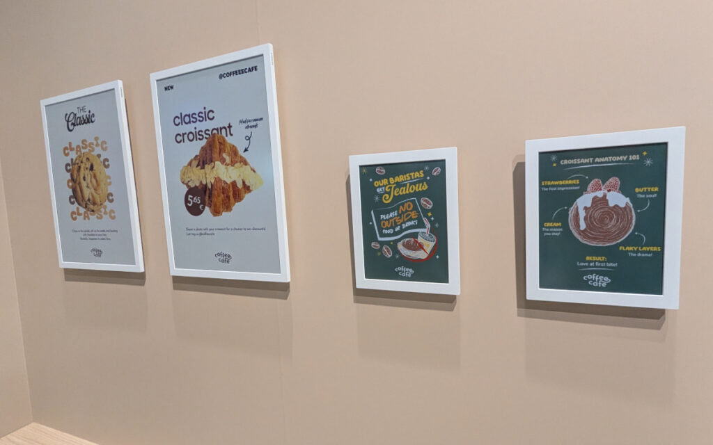 E-Paper-Displays in 32 und 13 Zoll (Foto: invidis)