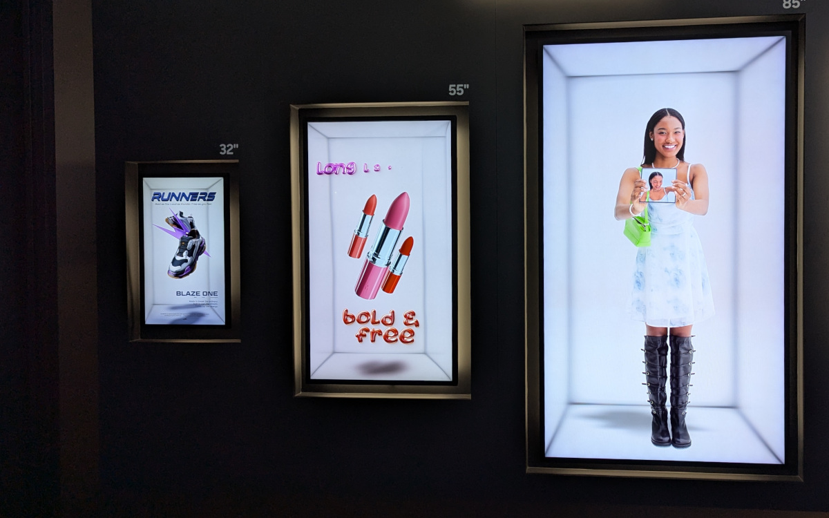 Das Samsung Spatial-Display in drei Größen (Foto: invidis)