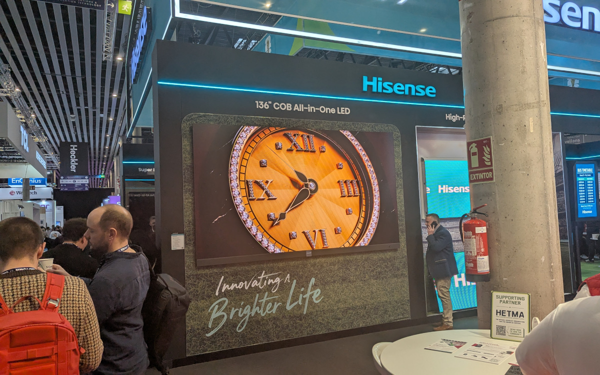 Halbzeit auf der ISE - und die Zeit der Veränderungen im Markt? - Stand des chinesischen Herstellers Hisense (Foto: invidis)