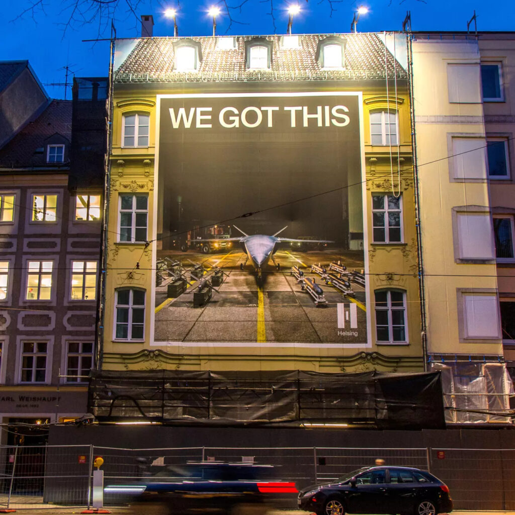 OoH-Kampagne der Rüstungsindustrie in München. (Foto: invidis)
