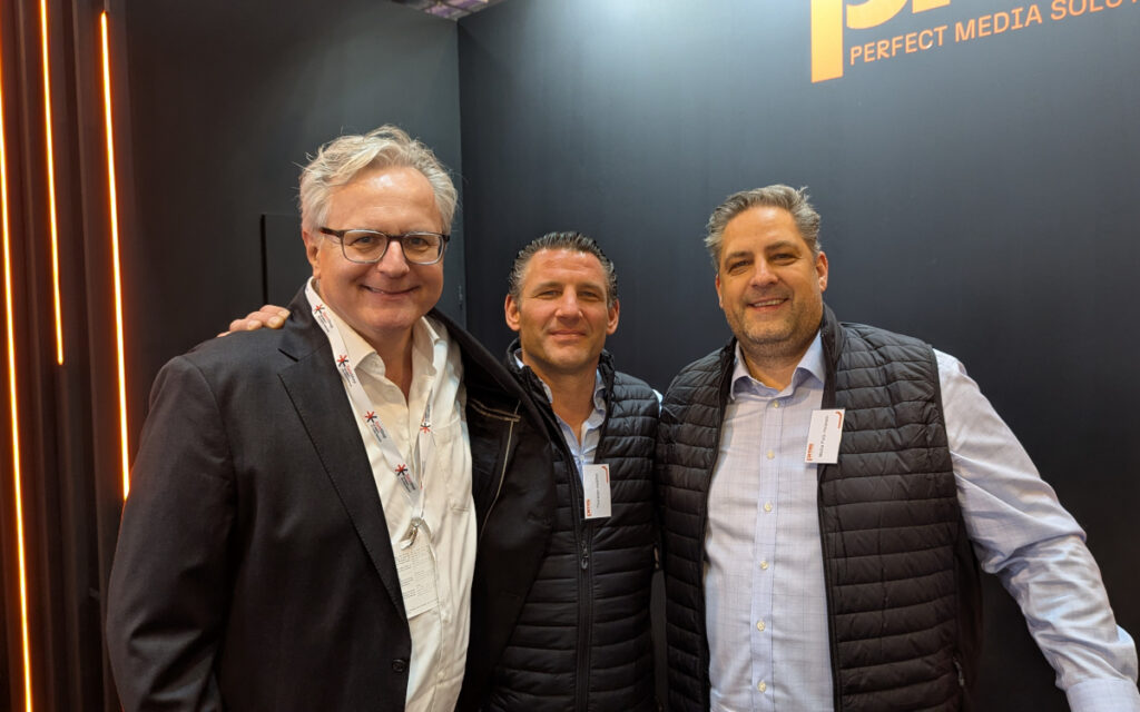 Stefan Pagenkemper, Thorsten Habitzl und Malte Polli-Holstein von PMS Perfect Media Solutions (Foto: invidis)