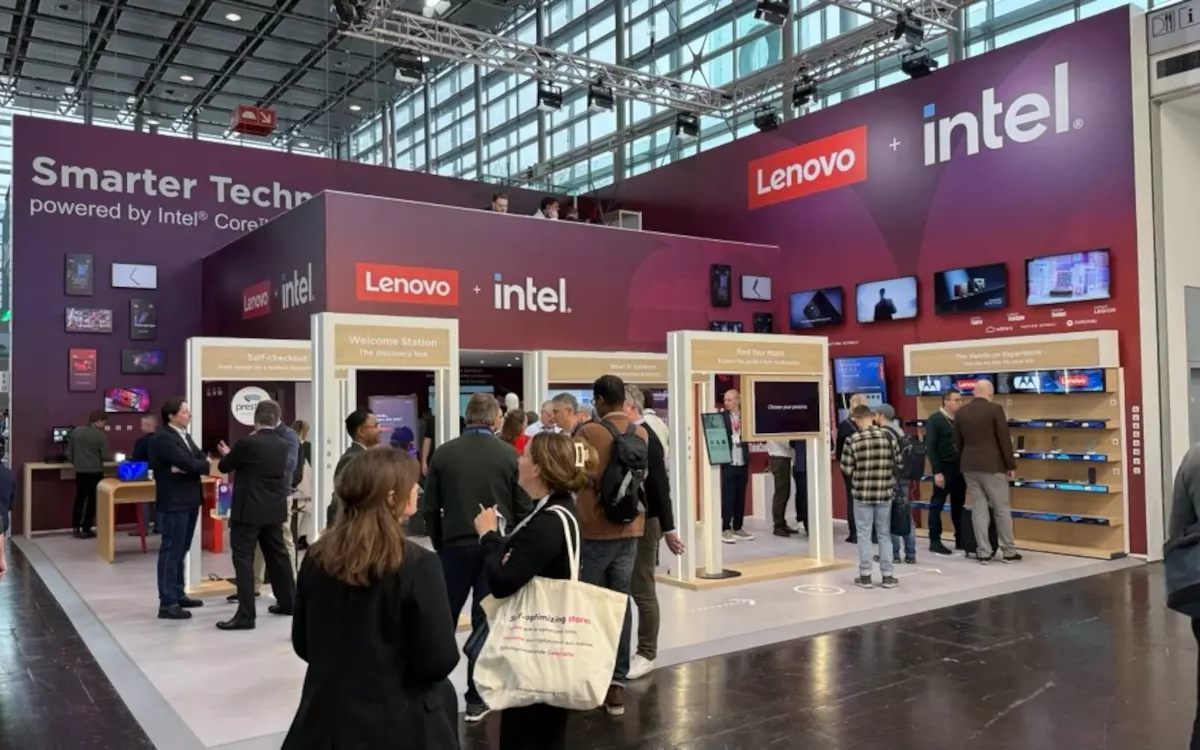 Der Stand von Lenovo auf der Euroshop 2026. (Foto: invidis)