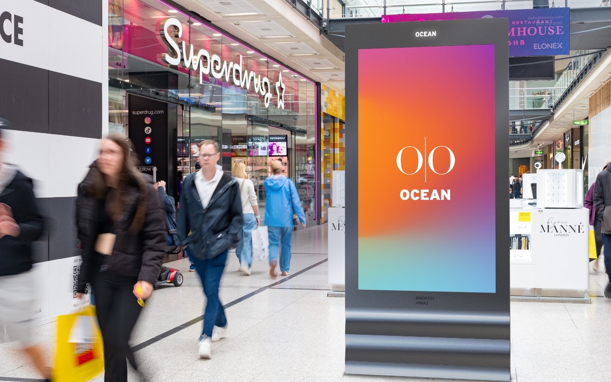 Manchester Arndale DooH-Display (Foto: Ocean Outdoor)
