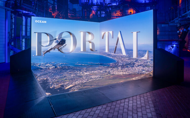 Ocean Outdoor launcht das Ocean Portal als Indoor-LED-Installation. (Foto: Ocean Outdoor Germany)