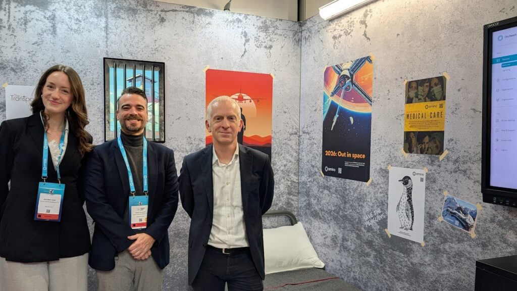 Von links: Evie Miller-Soleil, Daniel Goncalves und Jonny McKee von Amino (Foto: invidis)