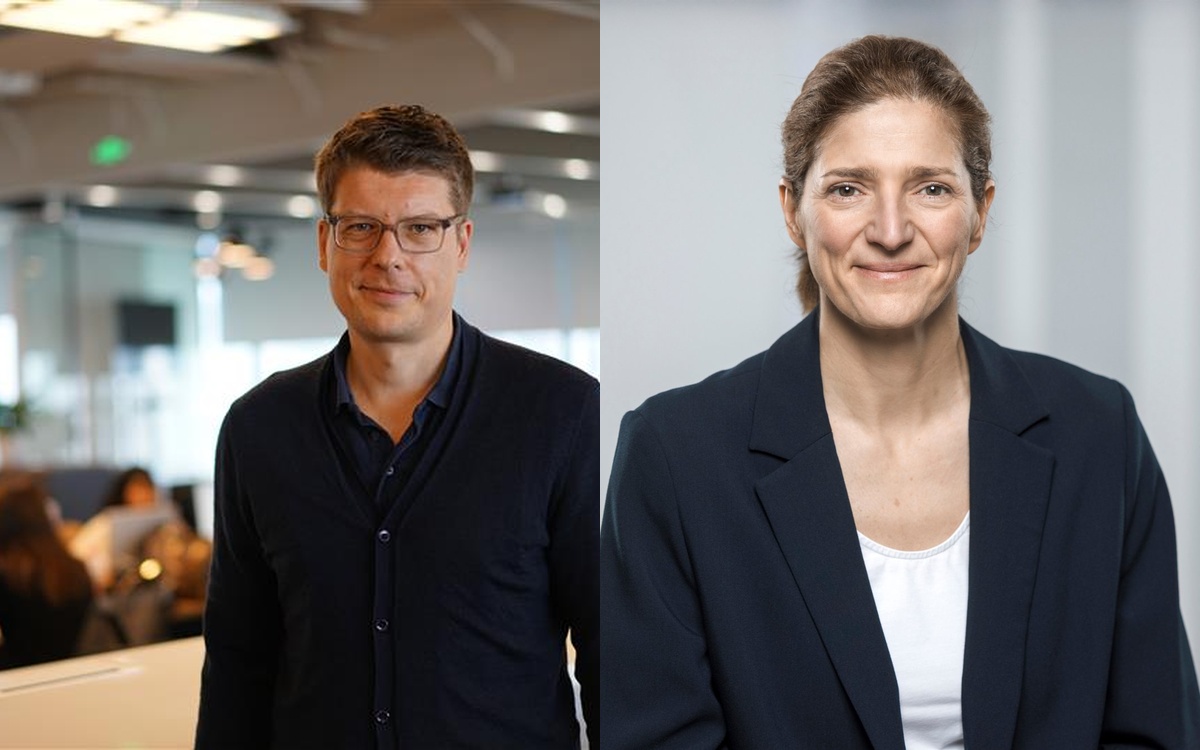 Fabian Kietzmann, links, Executive Vice President WPP Media, und Katja Reis, rechts, President Media Management & Delivery WPP Media Germany. (Foto: WPP Media)