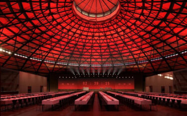 Der Gasometer in Stockholm wird in ein Kultur-Venue mit AV-Technologie umgebaut. (Foto: Gasometer)