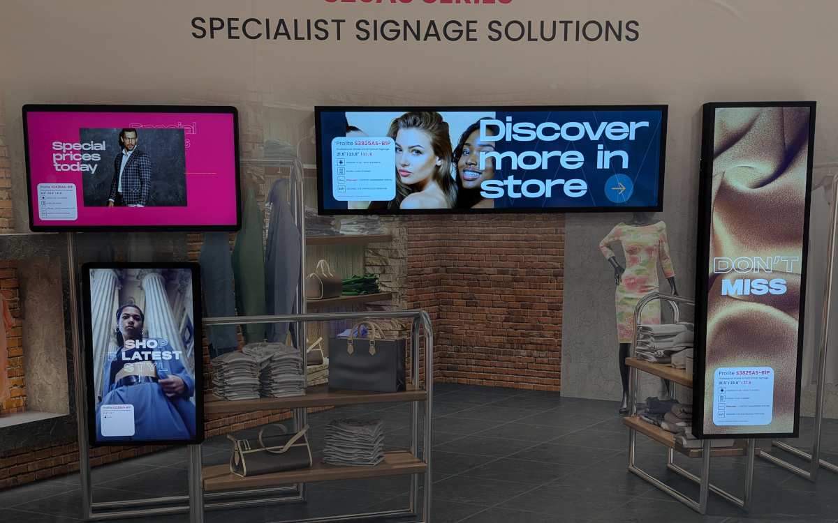 LCD-Displays am ISE-Stand von Iiyama (Foto: invidis)