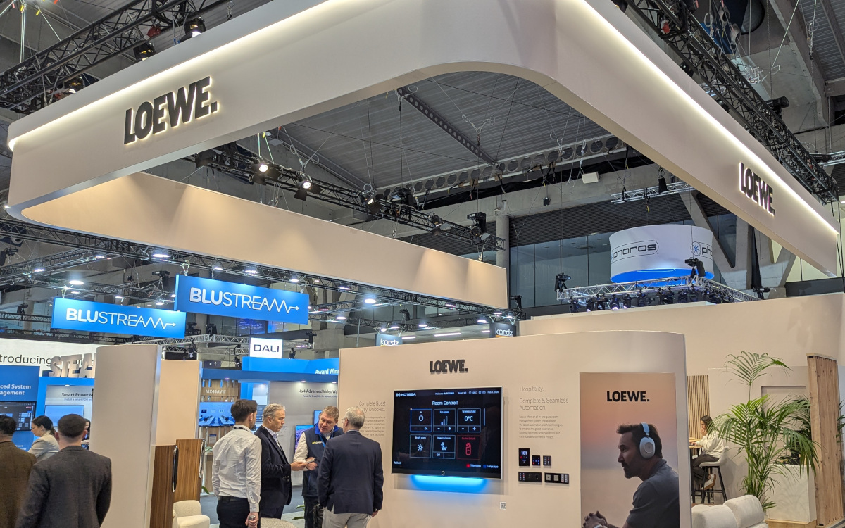 Loewe-Stand auf der ISE 2026 (Foto: invidis)