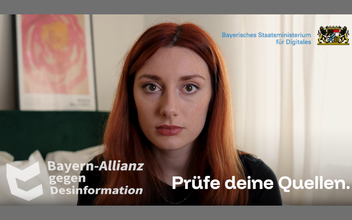 Spot-Ausschnitt der Bayern-Allianz gegen Desinformation (Foto: Screenshot/Ströer)