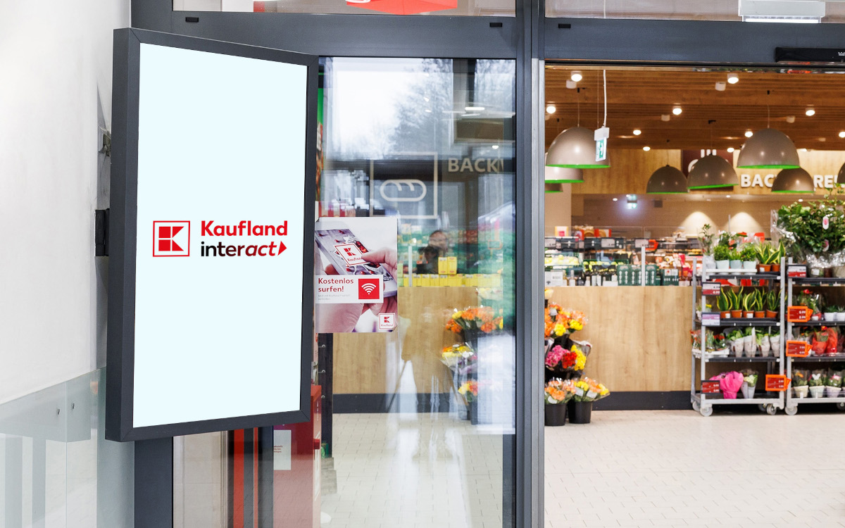 2.500 Instore-Displays bietet die Retail-Media-Plattform Kaufland Interactive (Foto: Kaufland)