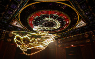 „The Ways in Patterns“ inszenierte die Verbotene Stadt als Projection-Mapping-Ausstellung. (Foto: Barco)