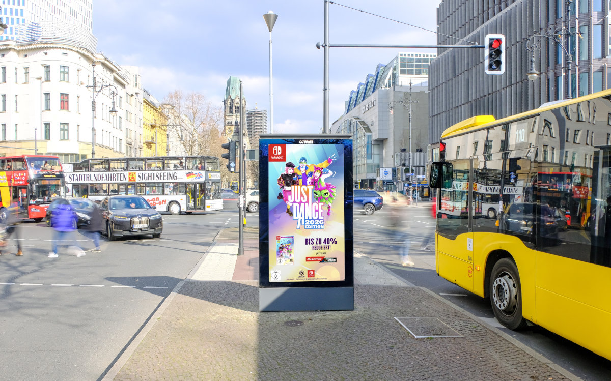 Die Ausspielung der Inhalte erfolgte in unmittelbarer Nähe zum Point of Sale. (Foto: Displayce)