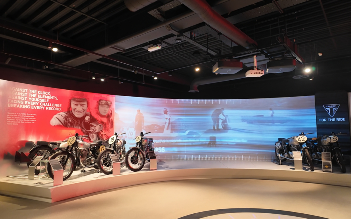 Das Triumph-Museum in Hinckley, Uk, hat ein neues CMS von Nowsignage. (Foto: NowSignage)