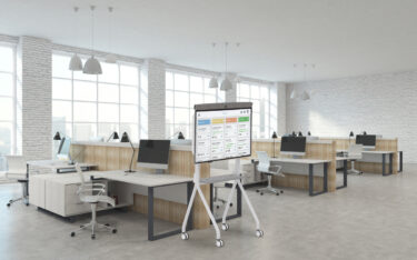 Unicol hat die neue mobile Mount-Lösung Orbit AV Trolley vorgestellt. (Foto: UNICOL)