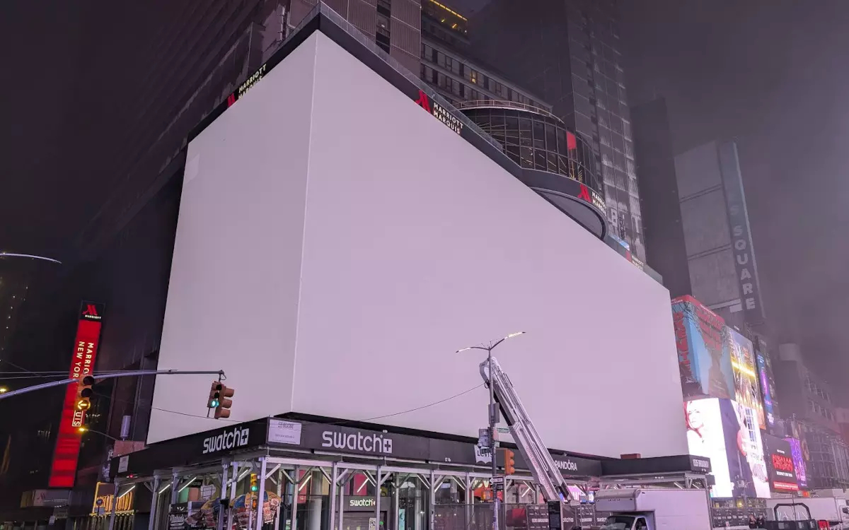 Der neue Marquis-Marriot-Screen am Times Square (Foto: invidis)
