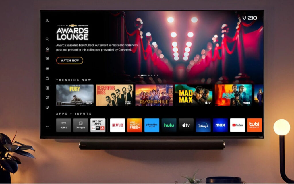 Die Benutzeroberfläche eines Vizio Smart-TVs zeigt, wie Walmart durch die Übernahme seine Retail-Media-Strategie über die Filialen hinaus ausweitet (Foto: Vizio)