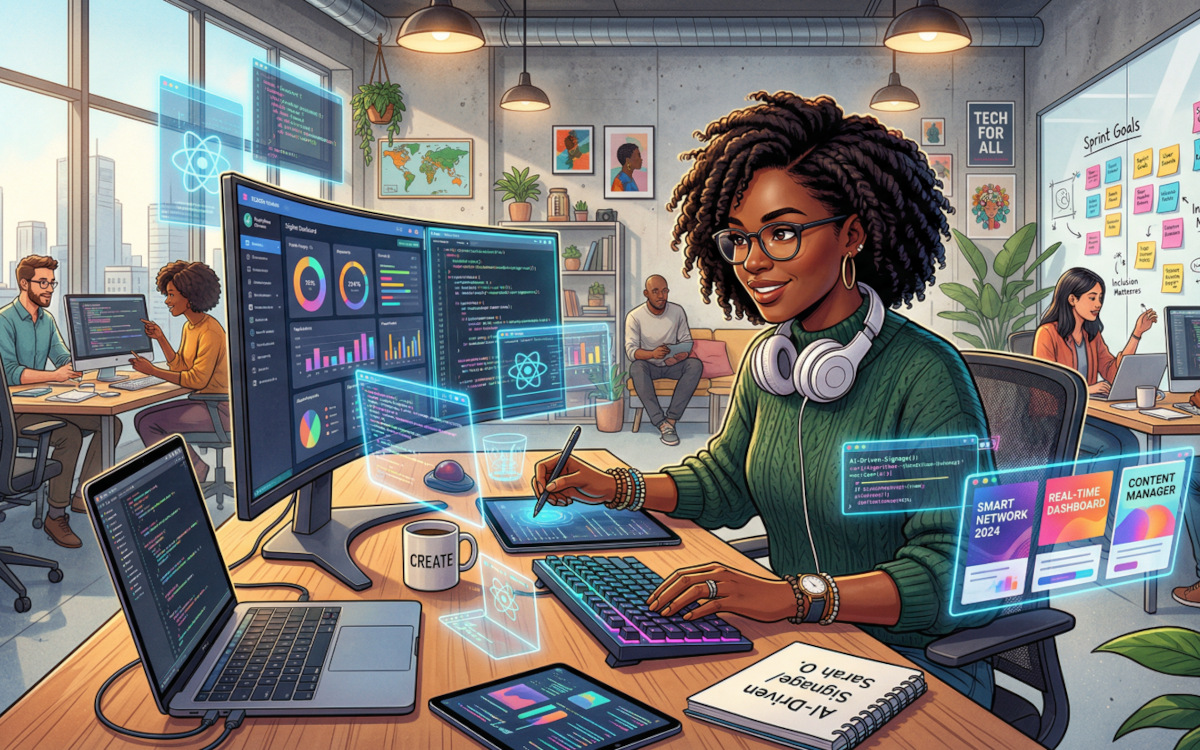 Die Software-Branche braucht mehr Frauen - ein Imagewechsel muss her. (Foto: AI generiert mit Nano Banana)