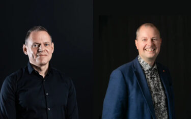 Daniel Block (links) und Fredrik Bergström von Dise blicken auf 30 Jahre Digital Signage-Entwicklung zurück. (Fotos: Dise)