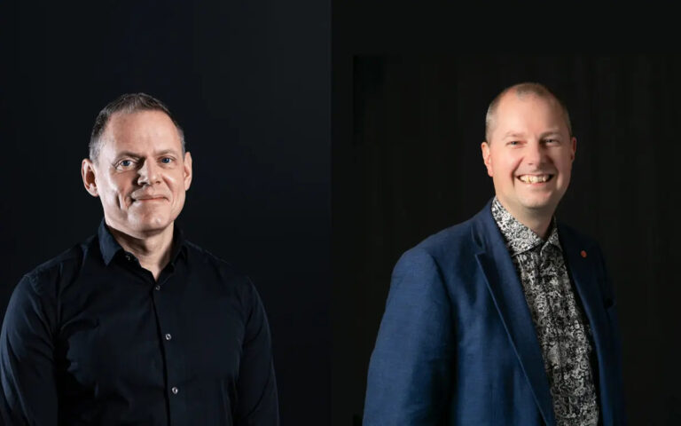 Daniel Block (links) und Fredrik Bergström von Dise blicken auf 30 Jahre Digital Signage-Entwicklung zurück. (Fotos: Dise)