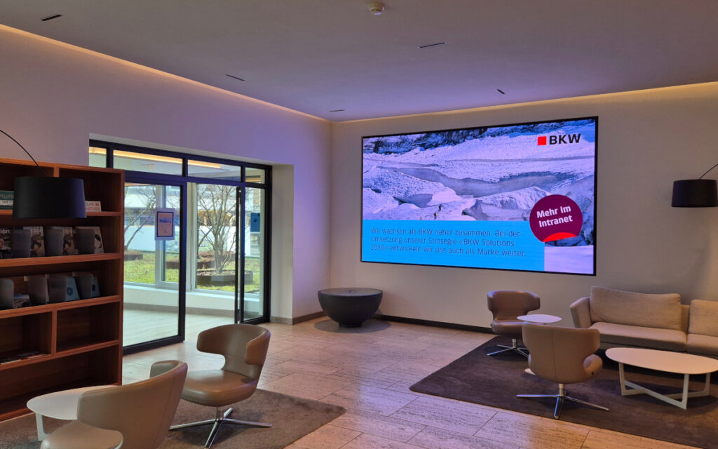 Digital Signage bei BKW (Foto: echion AG)