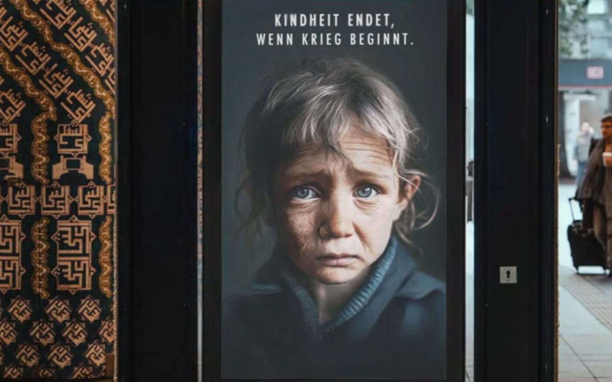 Mit dem Plakadiva-Sonderpreis in Gold wird die Kampagne "Lost Childhood" (Bild: #WeAreAllUkrainians)