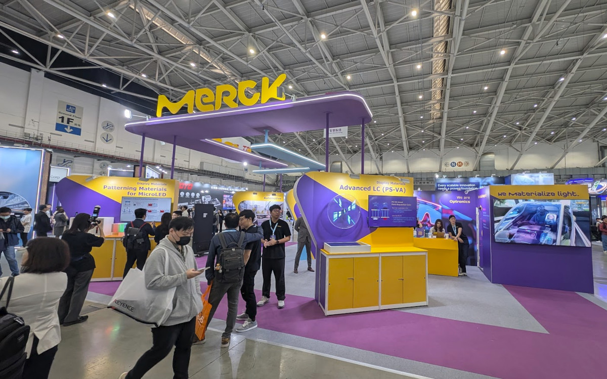 Merck war mit einem Stand vertreten. (Foto: invidis)