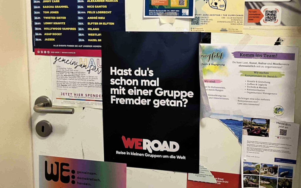 Plakatmotiv für Weroad (Foto: WeRoad)