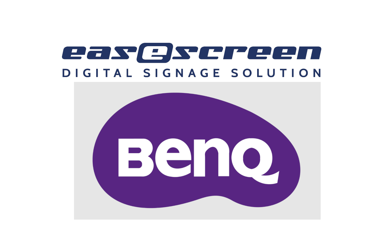 Easescreen und BenQ verkünden eine Partnerschaft (Logo: easescreen & BenQ)