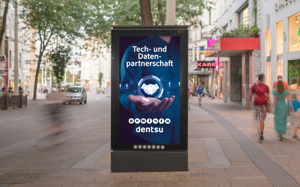 Die ausgebaute Partnerschaft von Gewista und Dentsu soll DooH im Mediamix zugänglicher, effizienter und programmatischer machen. (Foto: Gewista)
