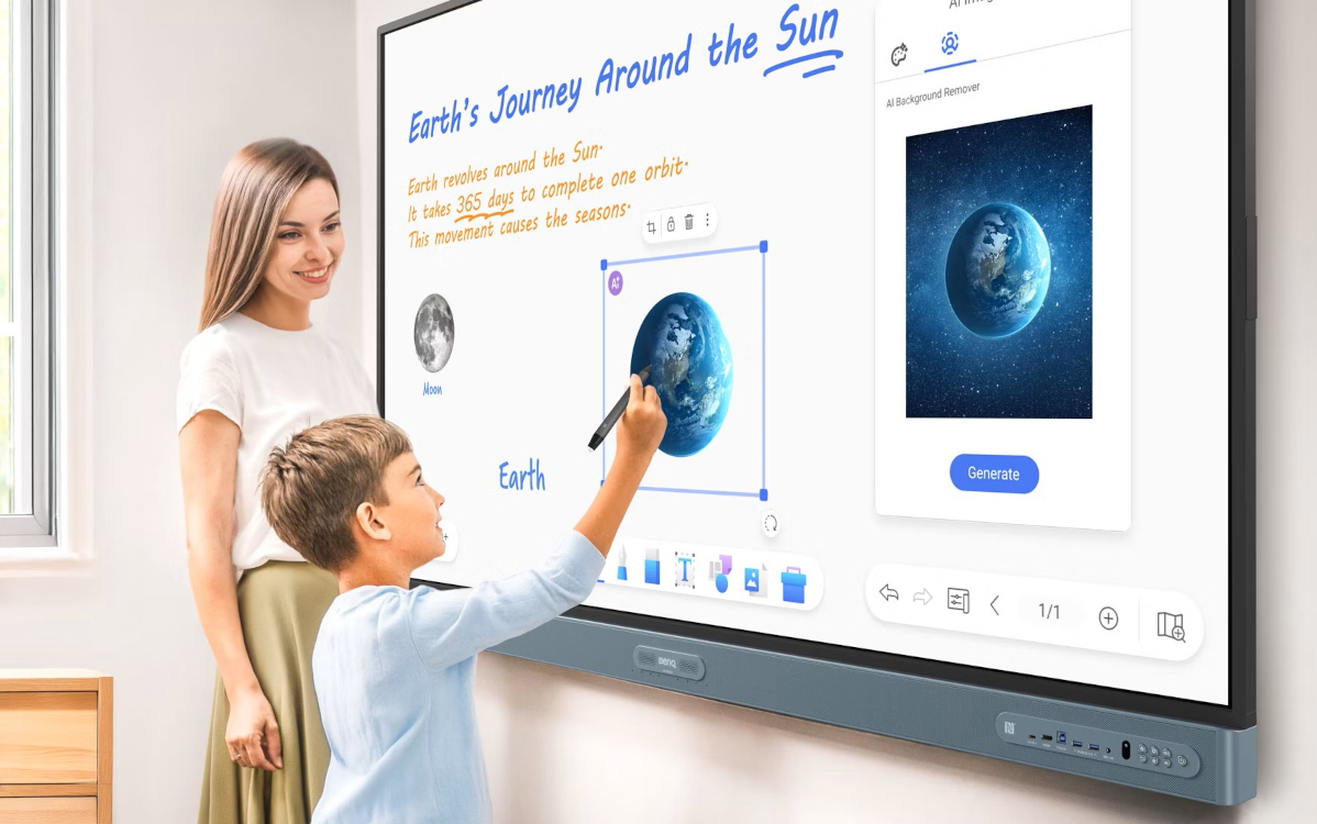 Die neuen Rp05- und RM05-Serien von BenQ sind für den Einsatz im Education-Bereich vorgesehen. (Foto: BenQ)
