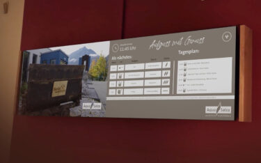 Echion hat mehrere Signage-Lösungen für die Therme Aqua Salza umgesetzt. (Foto: echion AG)