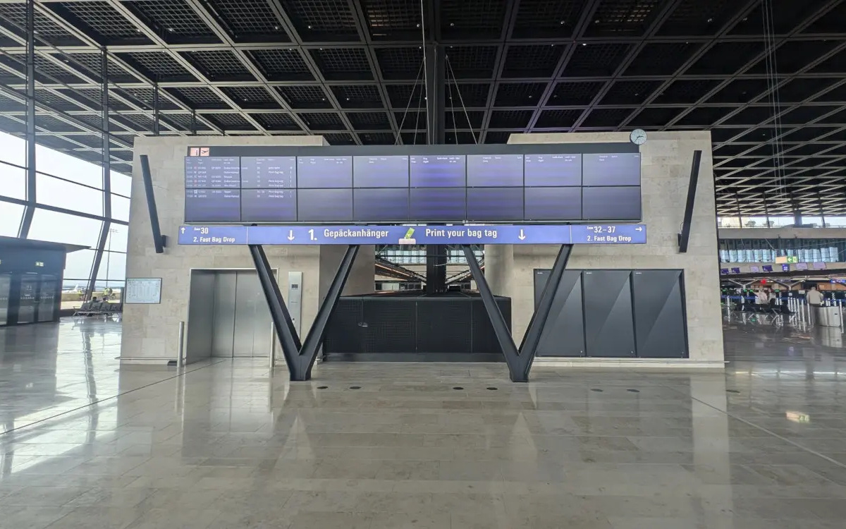 Digital Signage am Terminal 3 in Frankfurt (Foto: invidis)
