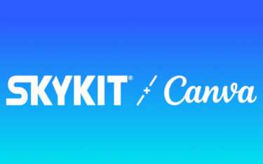 Skykit integriert Canva-Funktionen direkt in sein CMS. (Logos: Skykit & Canva)