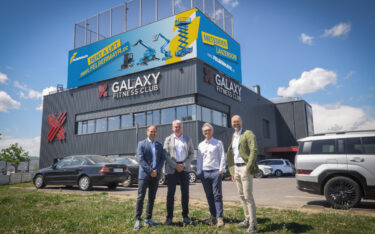 Von links: Gernot Uhlir (Österreichische Sporthilfe), Christian Wallner (Felbermayr), Michael Riekhoff (Azerion Austria), Marcus Zinn (Azerion Austria)