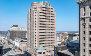 Dieses Gebäude in der Innenstadt von Dayton, Ohio, beherbergte das PRN Sales Center, eine Tochtergesellschaft von Stratacache. (Foto: STRATACACHE)