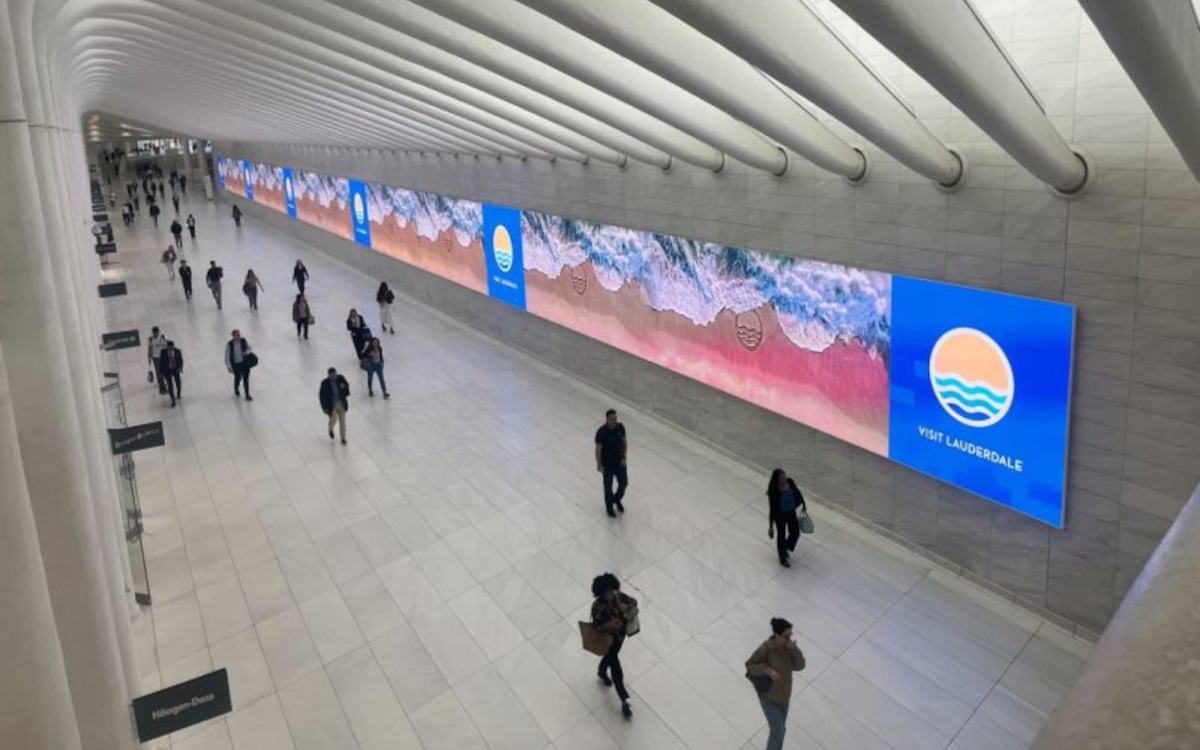 Die Visit-Lauderdale-Kampagne im Oculus (Foto: SPARK)
