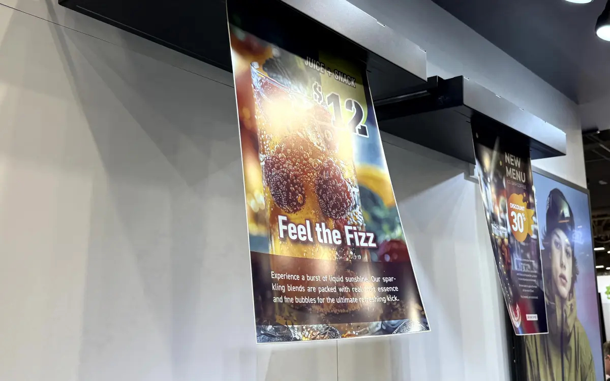 E Ink E-Paper auf der Infocomm 2026 (Foto: invidis)
