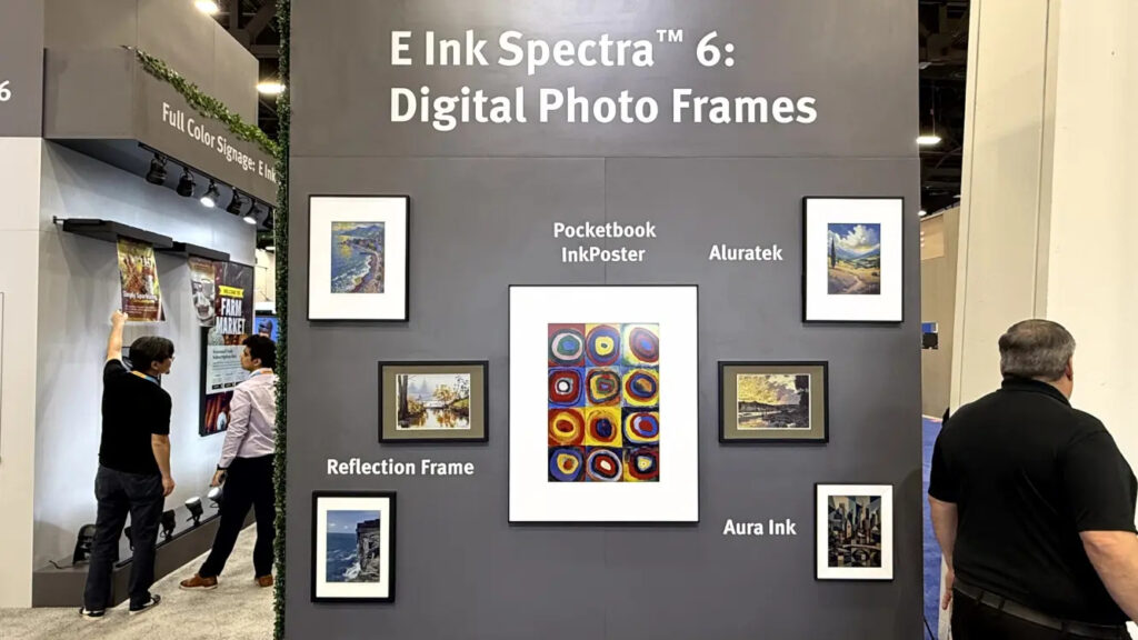 Der E Ink Stand auf der Infocomm 2026 (Foto: invidis)