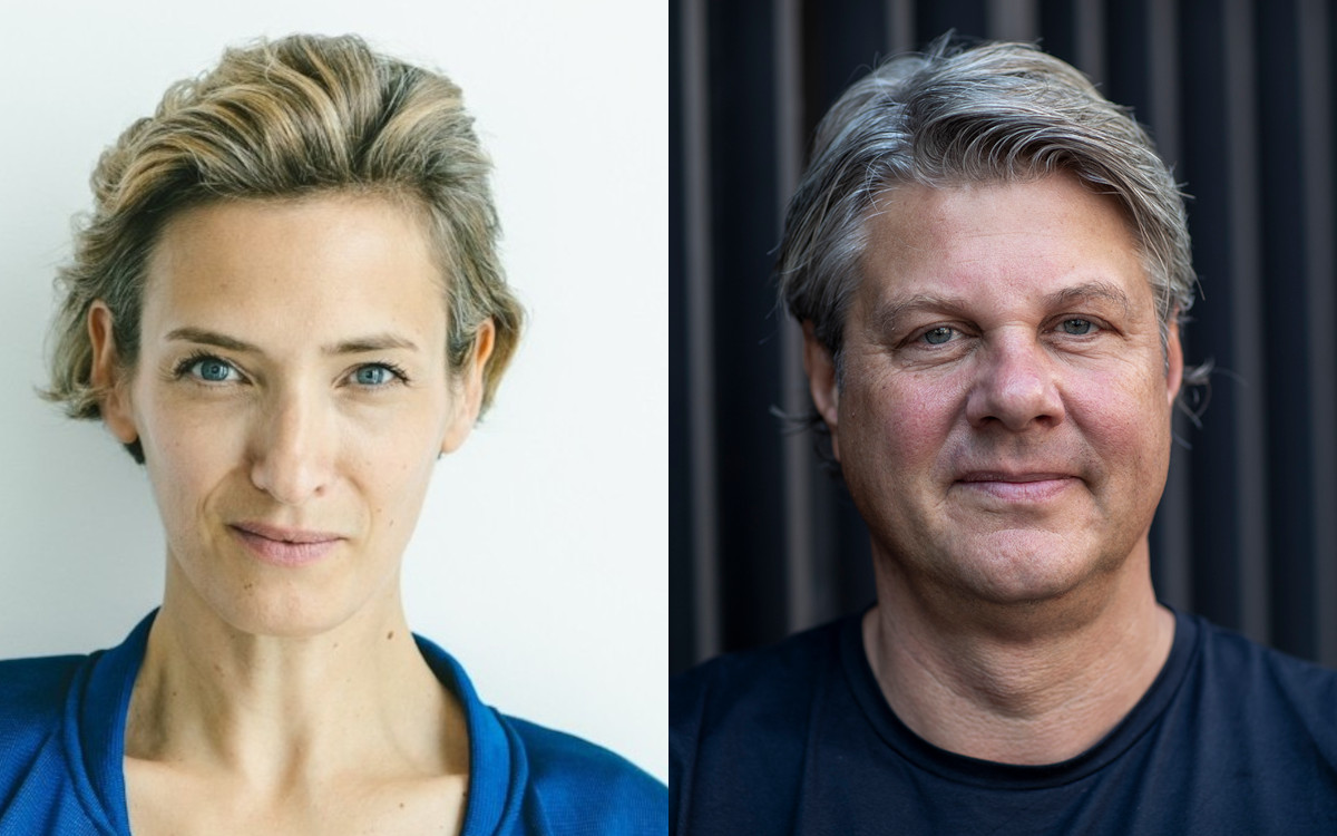 In Cannes, um über die Zukunft von DooH und OoH zu sprechen: Jicky von Bechtolsheim von Ströer und Andreas Knorr von Walldecaux (Fotos: Ströer/WallDecaux)