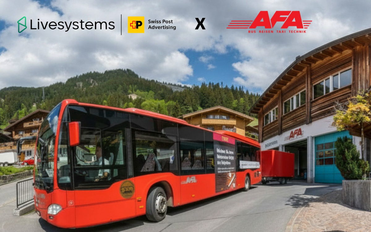 Livesystem bespielt nun Infotainment-Screens in den Bussen von AFA Bus. (Foto: Livesystems)