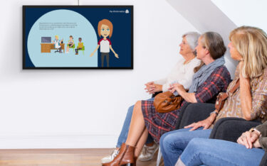Das Paul-Ehrlich-Institut spielt seine Videoreihe über Fakten zu Impfstoffen über TV Wartezimmer aus. (Foto: TV-Wartezimmer)
