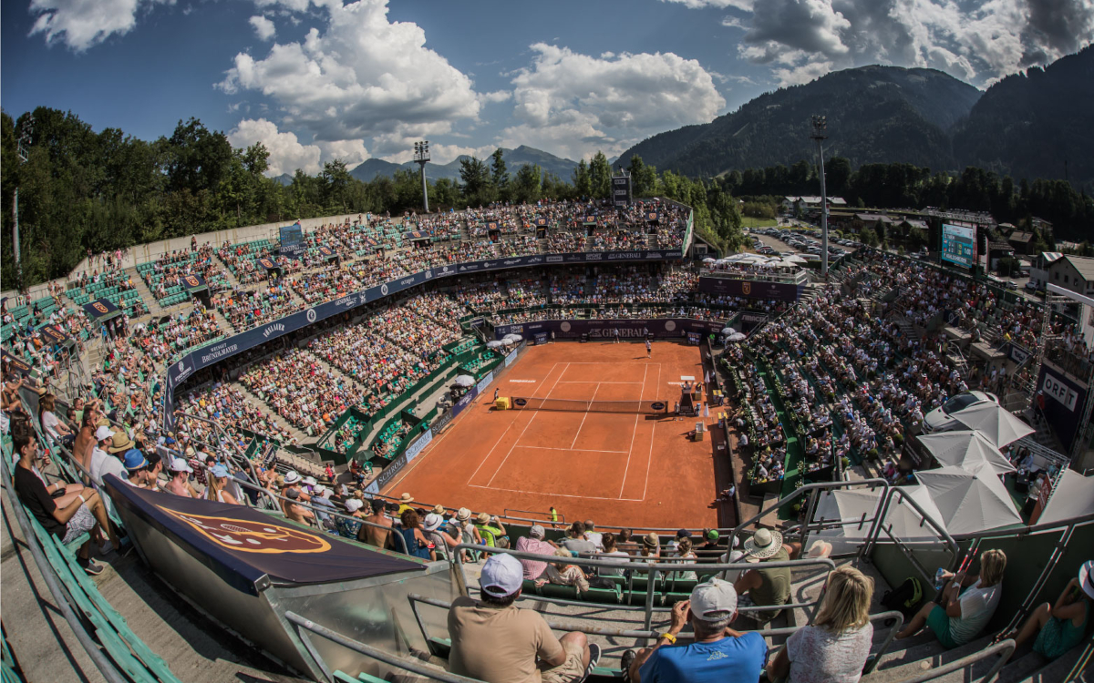Zu zwei Tennisturnieren in Kitzbühel installiert Monitorwerbung eine LED-Wall im Umfeld der Veranstaltung. (Foto: Generali Open)