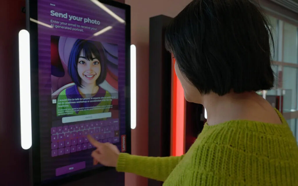 Der installierte Kiosk arbeitet mit AI. (Foto: Fivestone Studios)