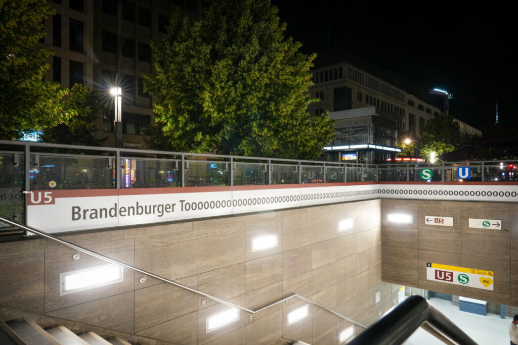 Die Stationen in der Galerie (Foto: BVG)