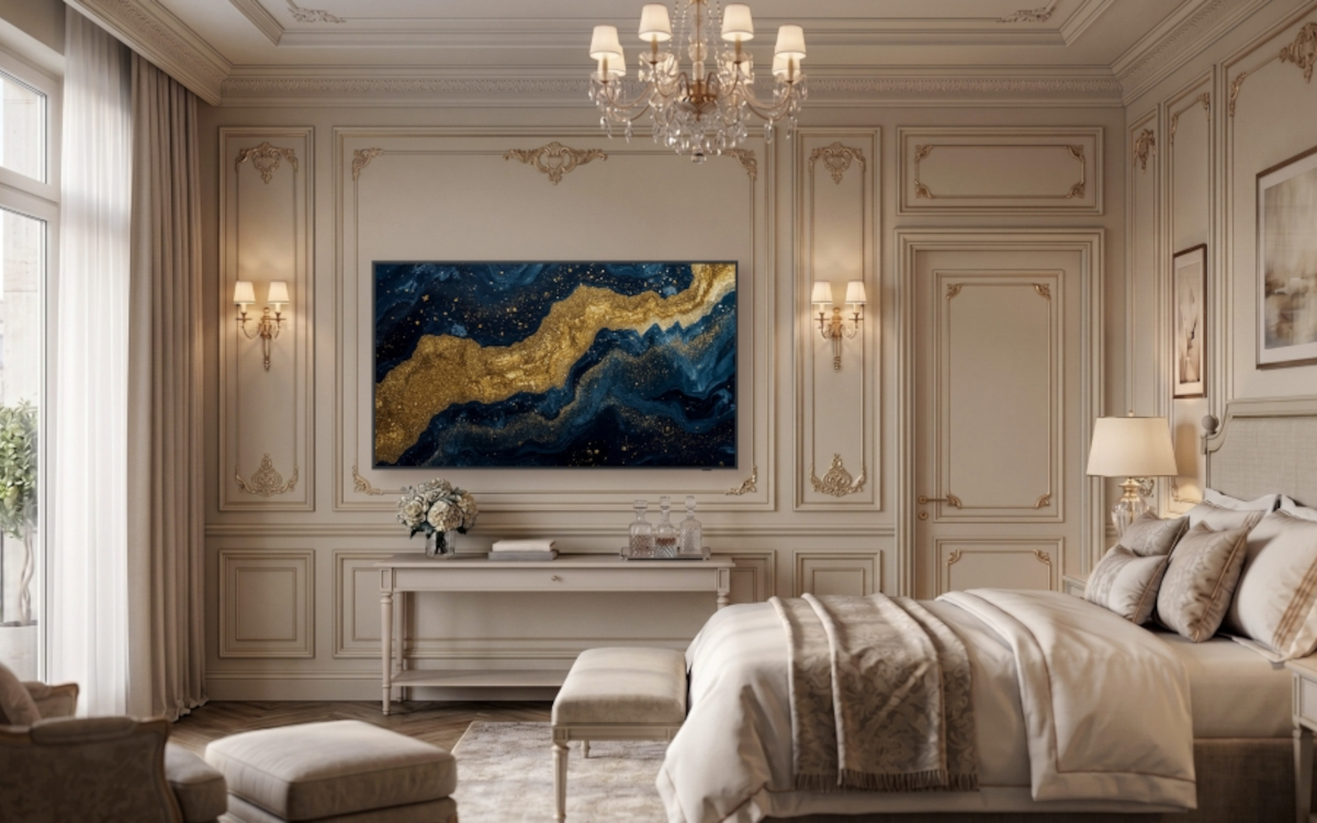 Samsung präsentiert eine neue Version von "The Frame" für Hotels. (Foto: Samsung)
