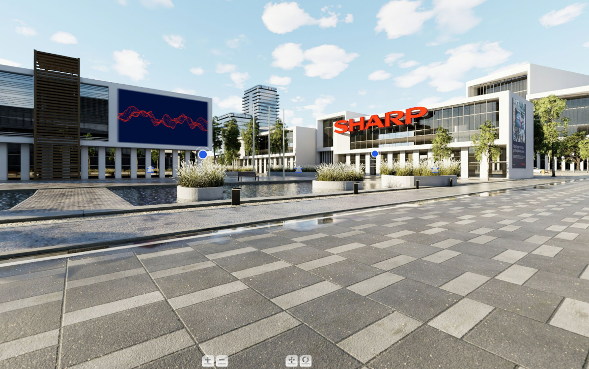 Das User Interface von Sharp Plaza (Foto: Screenshot)